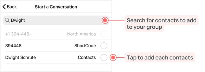 Add Members to Group Conversations