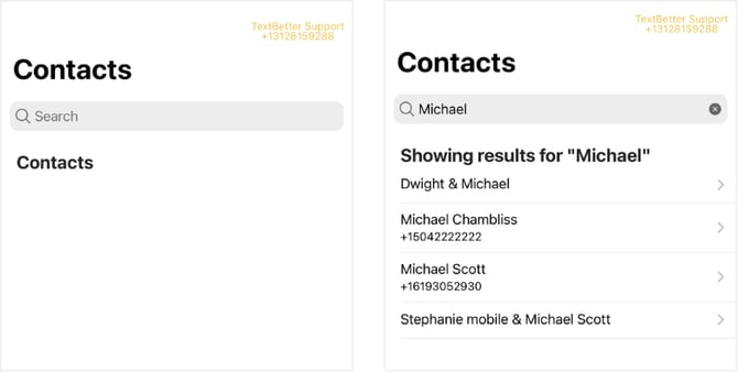 Search for Contacts v2